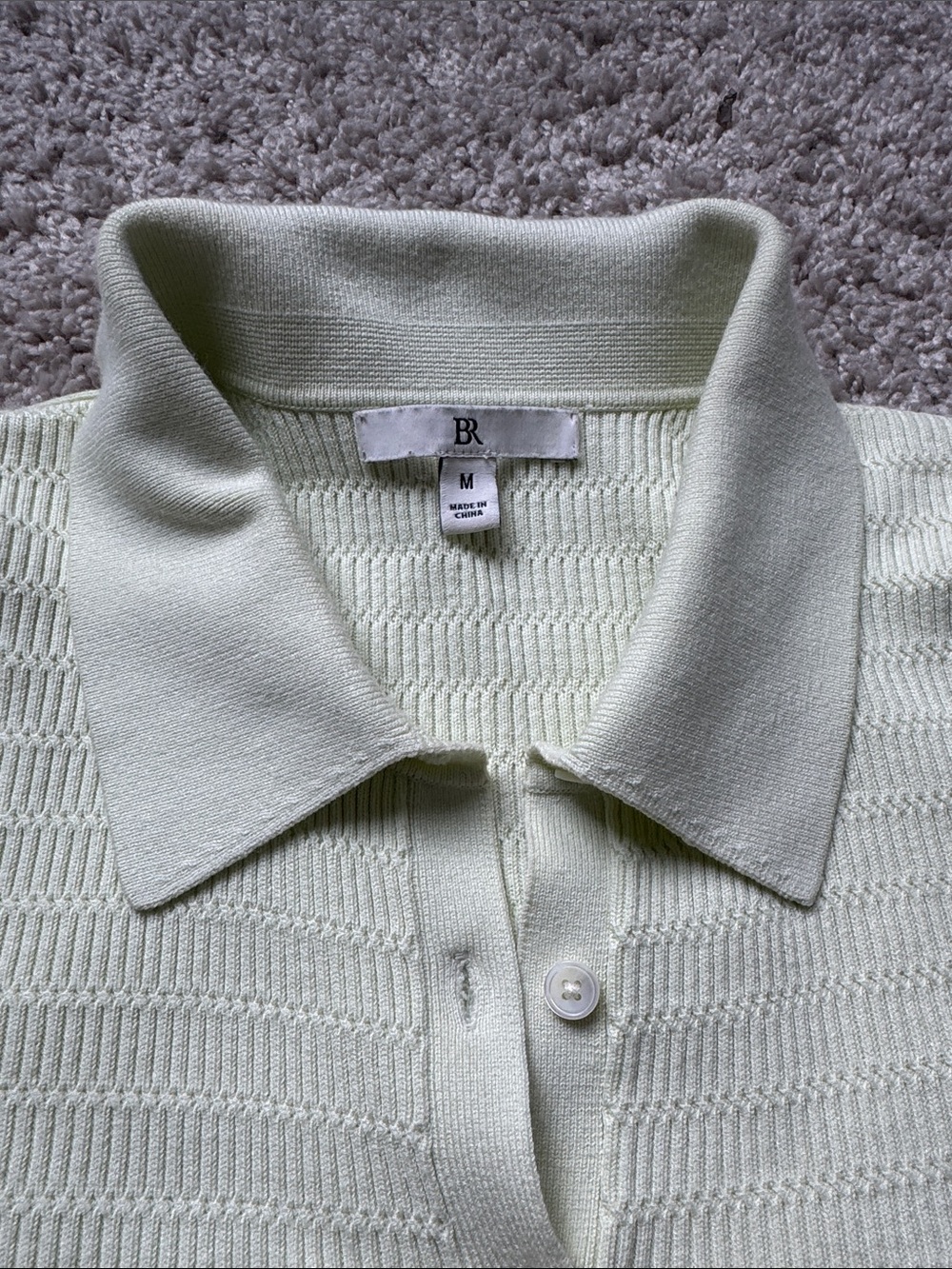 Banana Republic mint green sweater polo - Picture 3 of 8